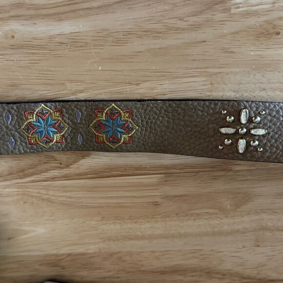 Hobo Steve Madden Shoulder Bag 3 Brown Shades Handbag Purse Crossbody Boho - Picture 10 of 15